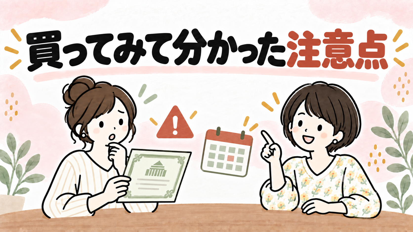 個人向け国債を買って分かった注意点のイラスト